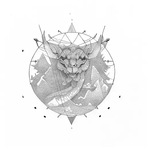 a geographic coordinate  tattoo design idea