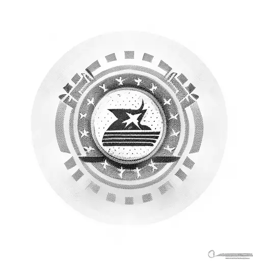 Cruzeiro esporte clube emblem with a football tattoo design idea