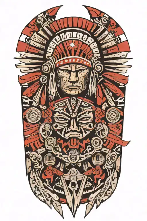 navajo tattoo design idea