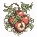 apple tree tattoo design idea