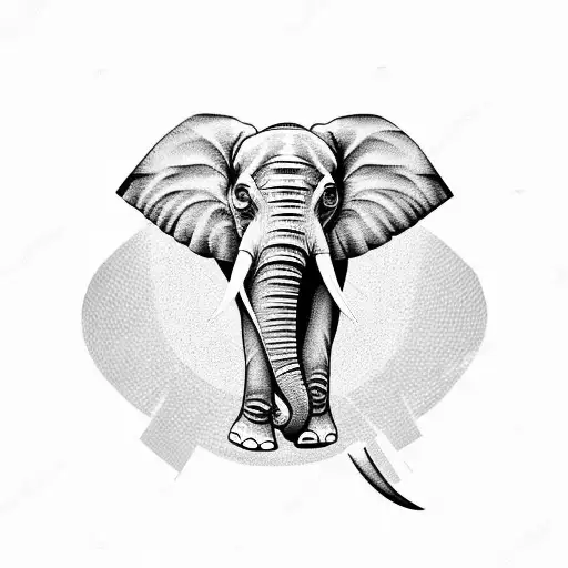 Elephant tattoo design idea