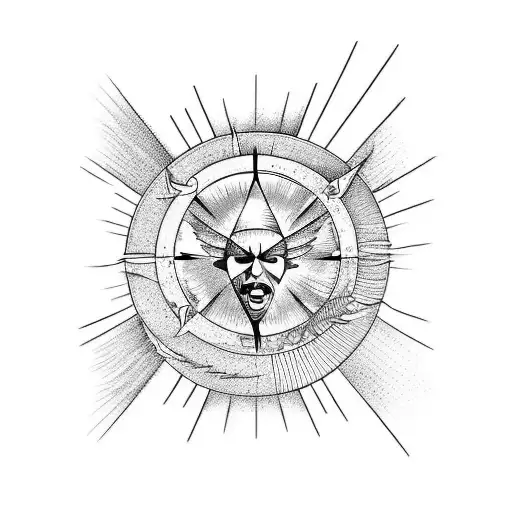  Icarus flying towards the sun tattoo design idea