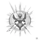  Icarus flying towards the sun tattoo design idea