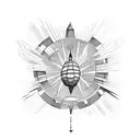  Icarus flying towards the sun tattoo design idea