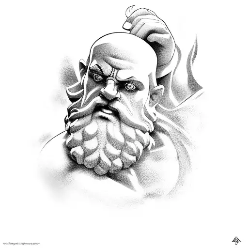 greek god Hephaestus tattoo design idea