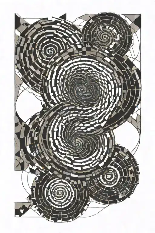 geometric abstract spiral spine tattoo design tattoo design idea