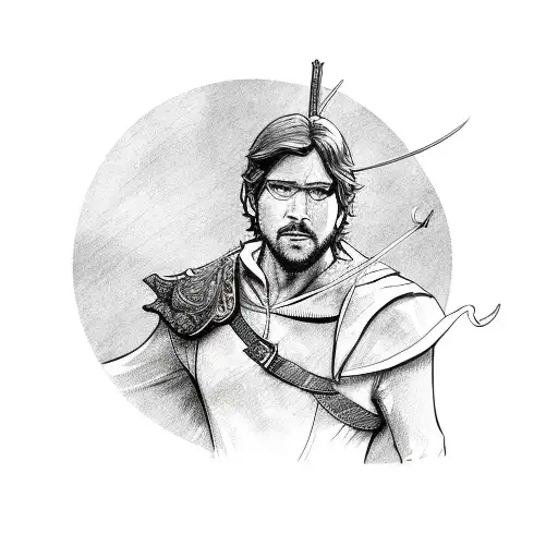 robin hood tattoo design idea