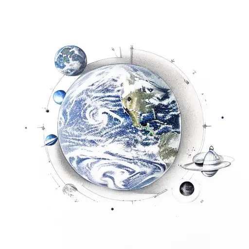 pale blue dot, voyager tattoo design idea