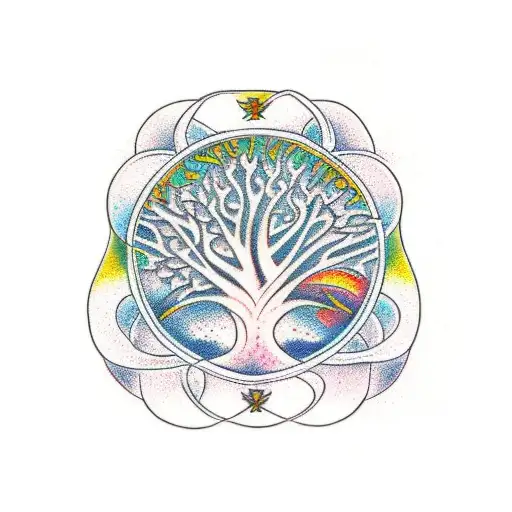 Tree of Life, mango tattoo design idea