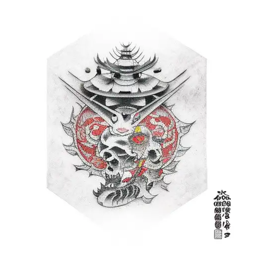 silent hill tattoo design idea