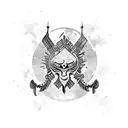 Borneo Native Traditional tattoo design idea