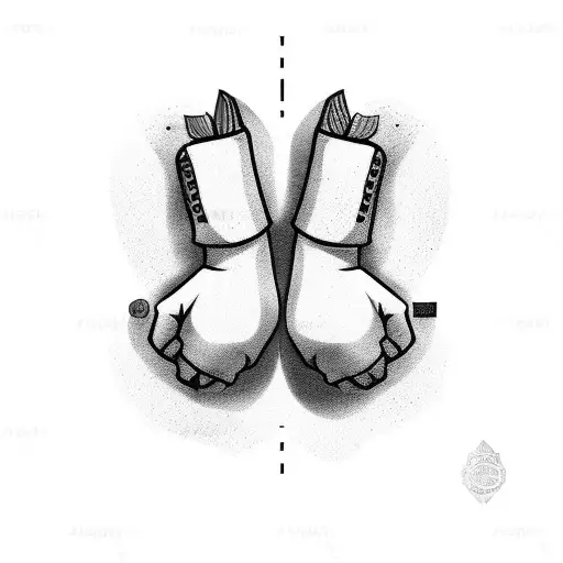 Kickboxing gloves tattoo design idea