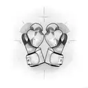 Kickboxing gloves tattoo design idea