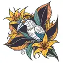 Bird of Paradise tattoo design idea