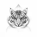 mandala tigress tattoo design idea