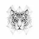 mandala tigress tattoo design idea