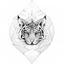 mandala tigress tattoo design idea