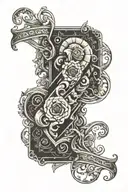 scroll that reads die tragically or live trying  tattoo design idea