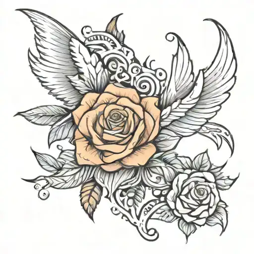 parents divorced tattoo design idea
