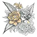 parents divorced tattoo design idea