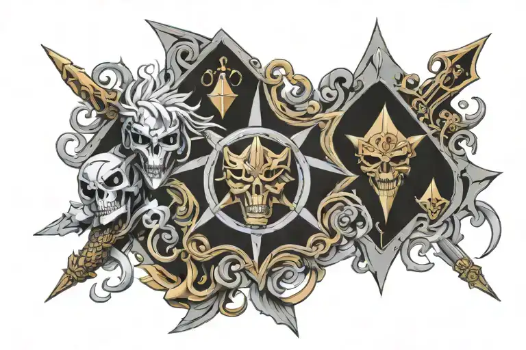 3 god cards yugioh millennium items tattoo design idea