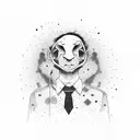 alone attractive depressed autism schizophrenia bipolar disorder a lot of anxiety no hope but he is in love a genius man tattoo design idea
