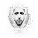 alone attractive depressed autism schizophrenia bipolar disorder a lot of anxiety no hope but he is in love a genius man tattoo design idea