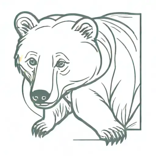 berensting mama  bear tattoo design idea