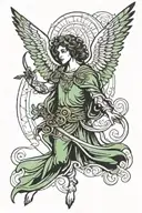 archangel Raphael angel tattoo design idea
