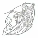 invoker dota 2 quas wex exort tattoo design idea