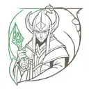 invoker dota 2 quas wex exort tattoo design idea