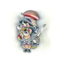 wooden spoon " mama tried" tattoo design idea