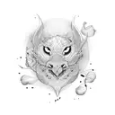 brother sister matching tattoo design idea