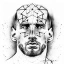 leo messi tattoo design idea
