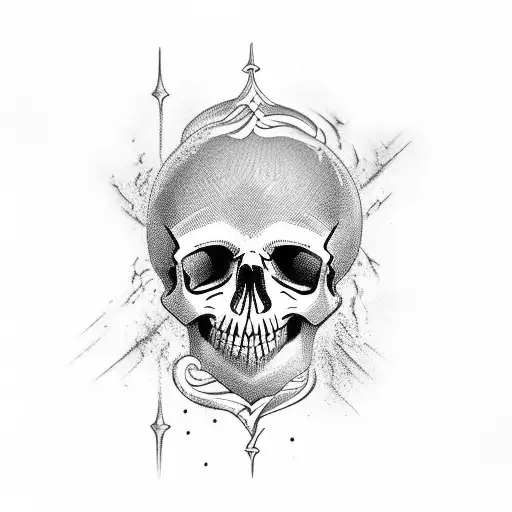 russian prison tattoo skull tattoo design idea