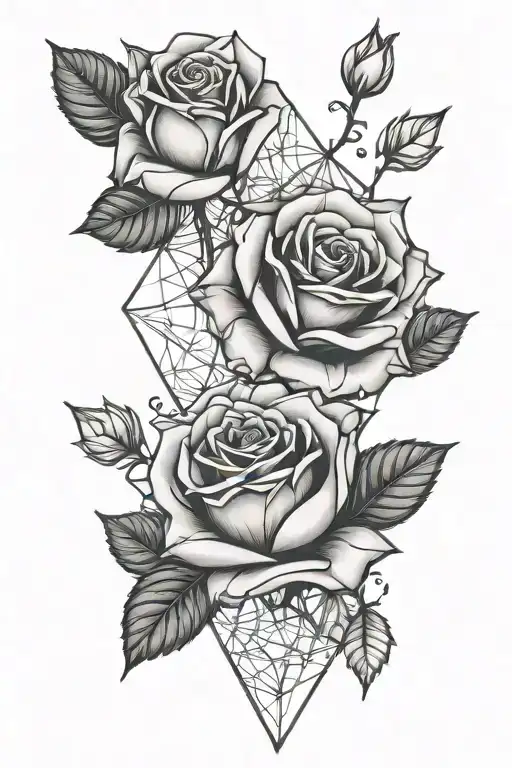 Love Hearts Rose tattoo tattoo design idea