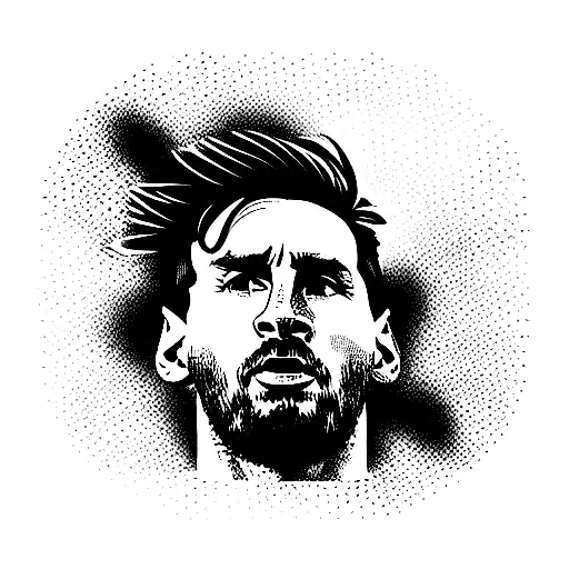 leo messi tattoo design idea