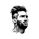 leo messi tattoo design idea