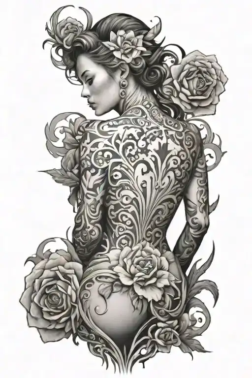 Dominate tattoo on back   tattoo design idea