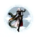 Create a full arm-covering tatoo that is harmoniously mixing all these themes: science, star wars, final fantasy, dragon tattoo design idea