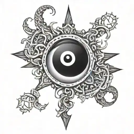 karma in sanskrit shloke with shiv eye and trishul  tattoo design idea