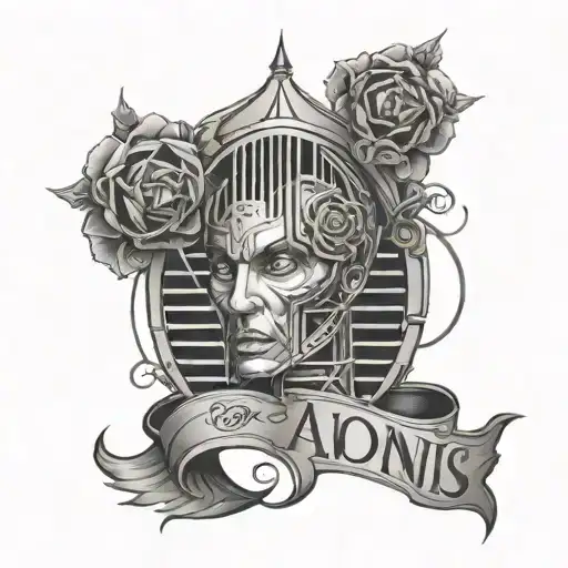 The Name Adonis Cage   tattoo design idea