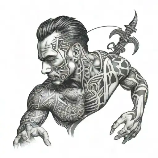 Adonis Cage performing a signature Mortal tattoo design idea