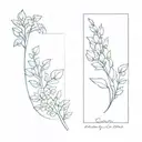 Denim tattoo design idea