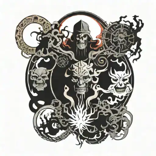 9 circles of hell dante inferno 9 circles tattoo design idea