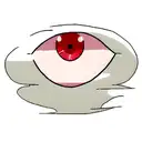 sharingan eye with clouds tattoo design idea