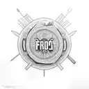 A tattoo combining elements from the TV shows Friends and Brooklyn Nine-Nine tattoo design idea