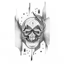 A tattoo combining elements from the TV shows Friends and Brooklyn Nine-Nine tattoo design idea