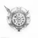 A tattoo combining elements from the TV shows Friends and Brooklyn Nine-Nine tattoo design idea