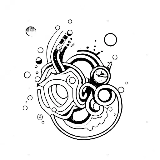 TECH DIVING tattoo design idea
